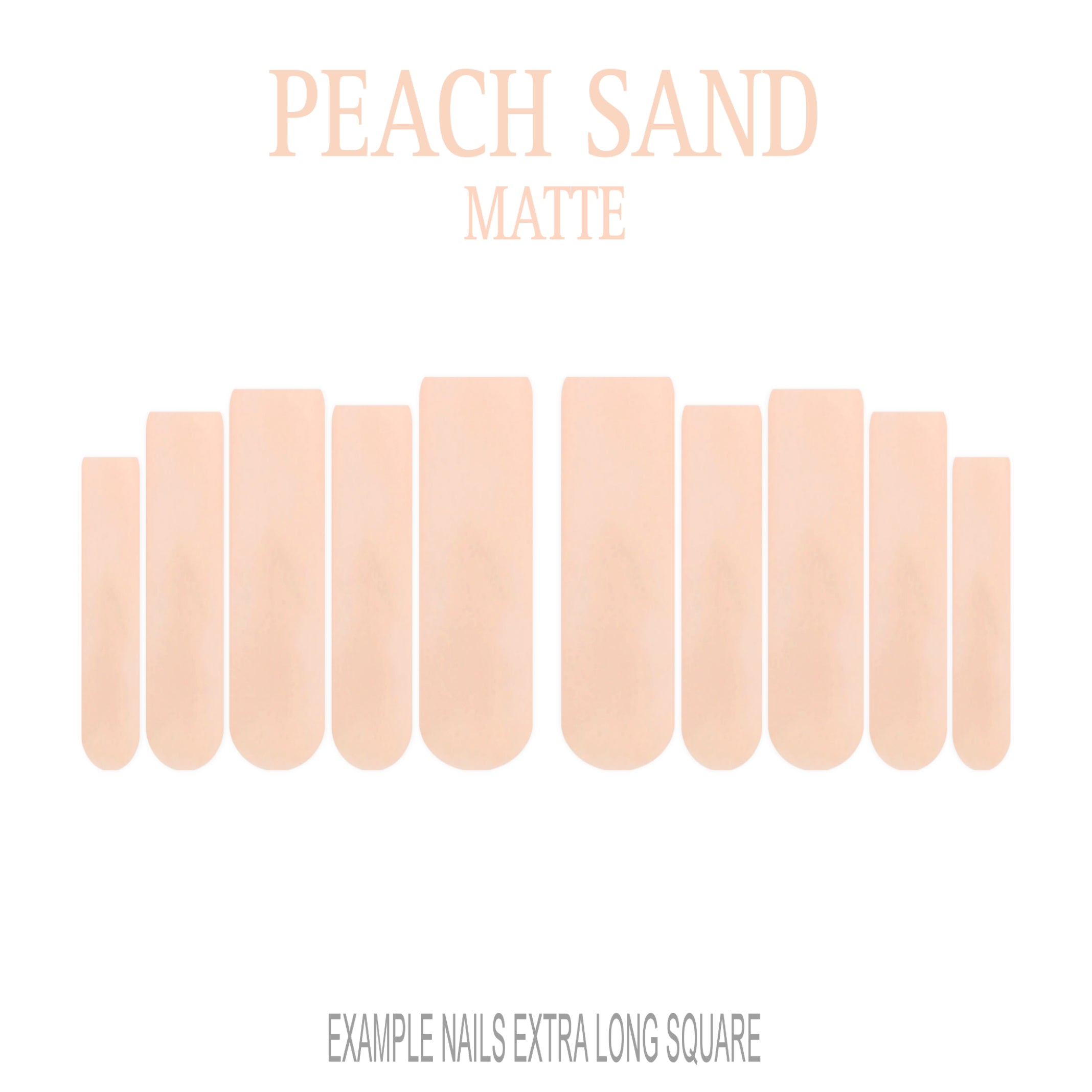 Peach Sand peach nude press-on nails