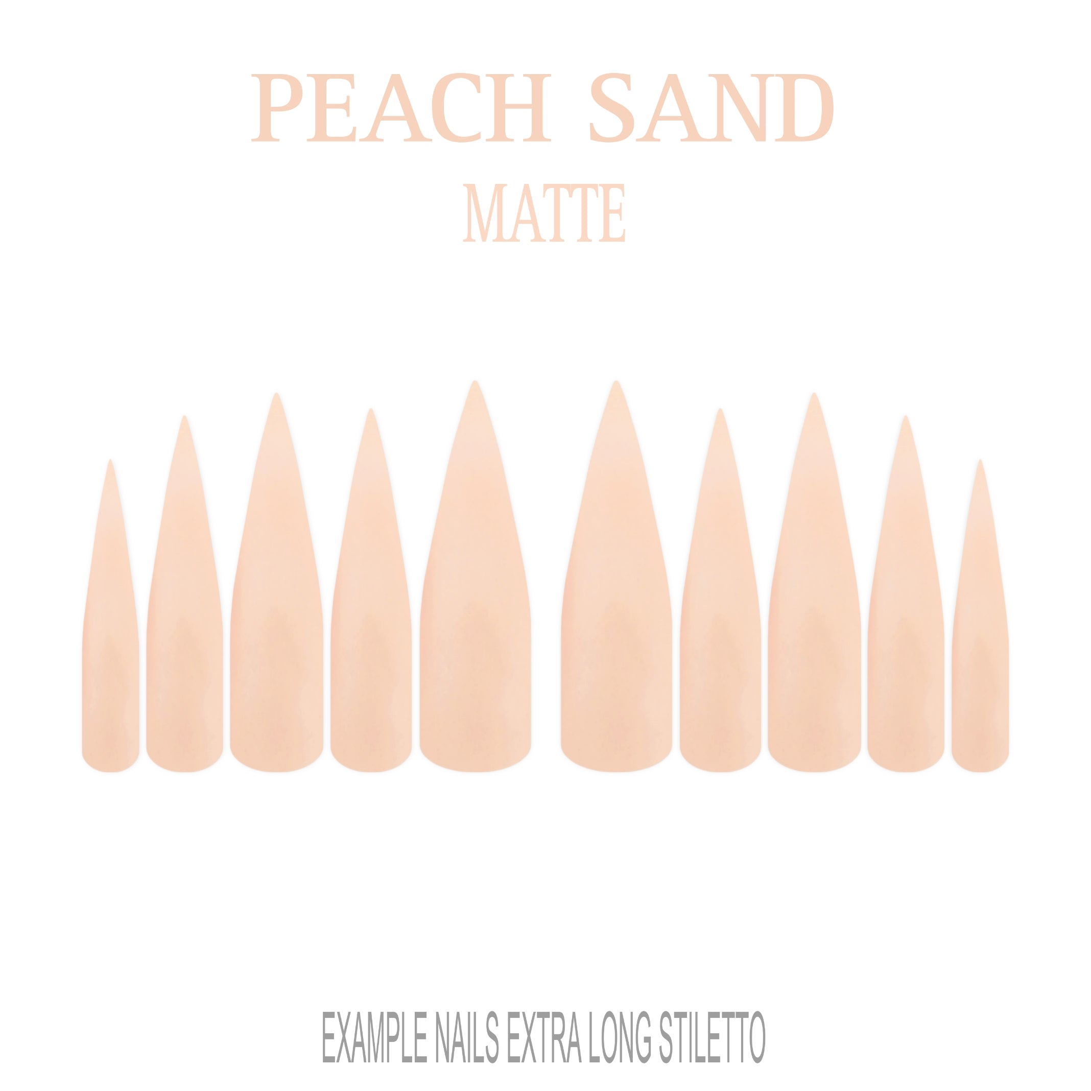 Peach Sand peach nude press-on nails