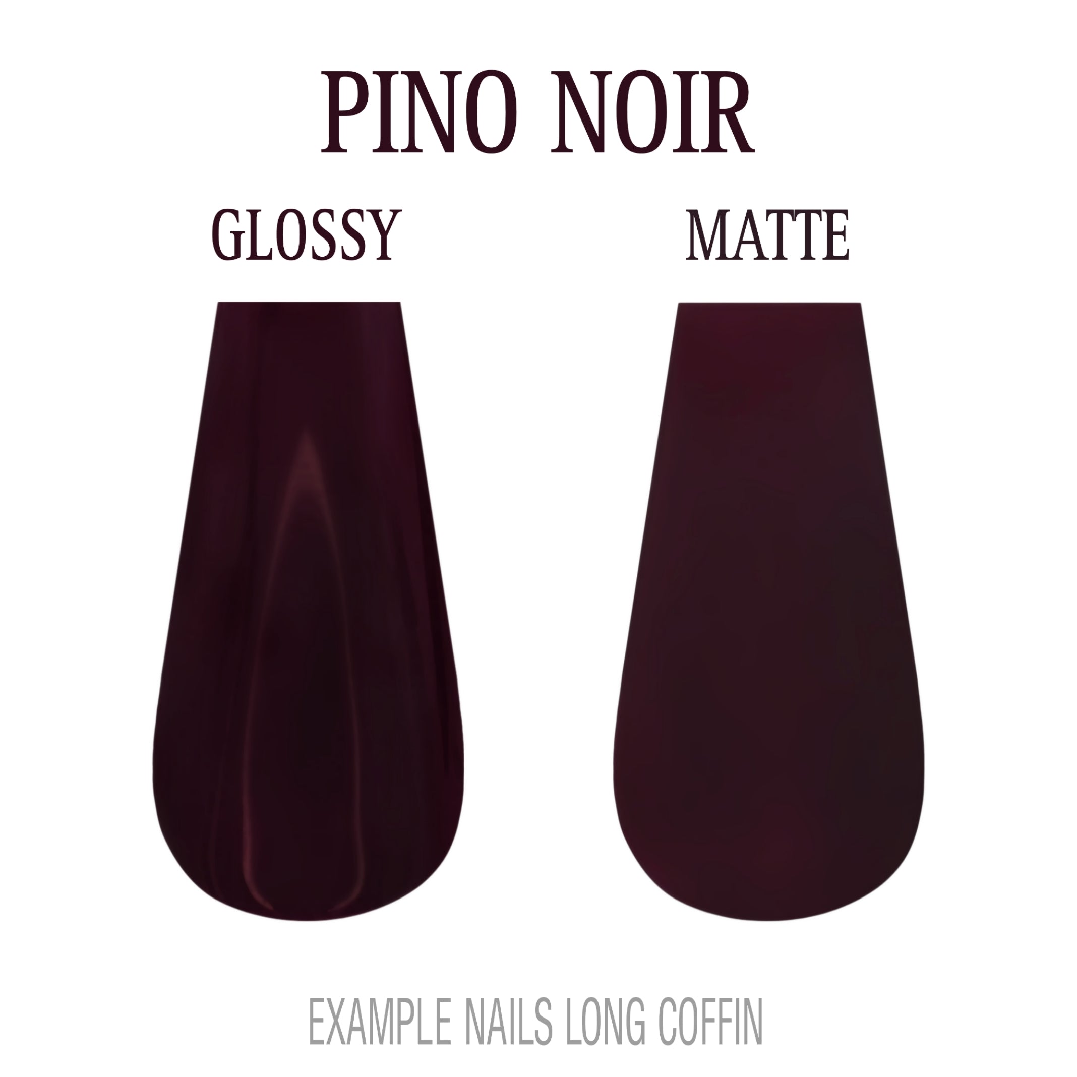Pinot Noir burgundy red press-on nails