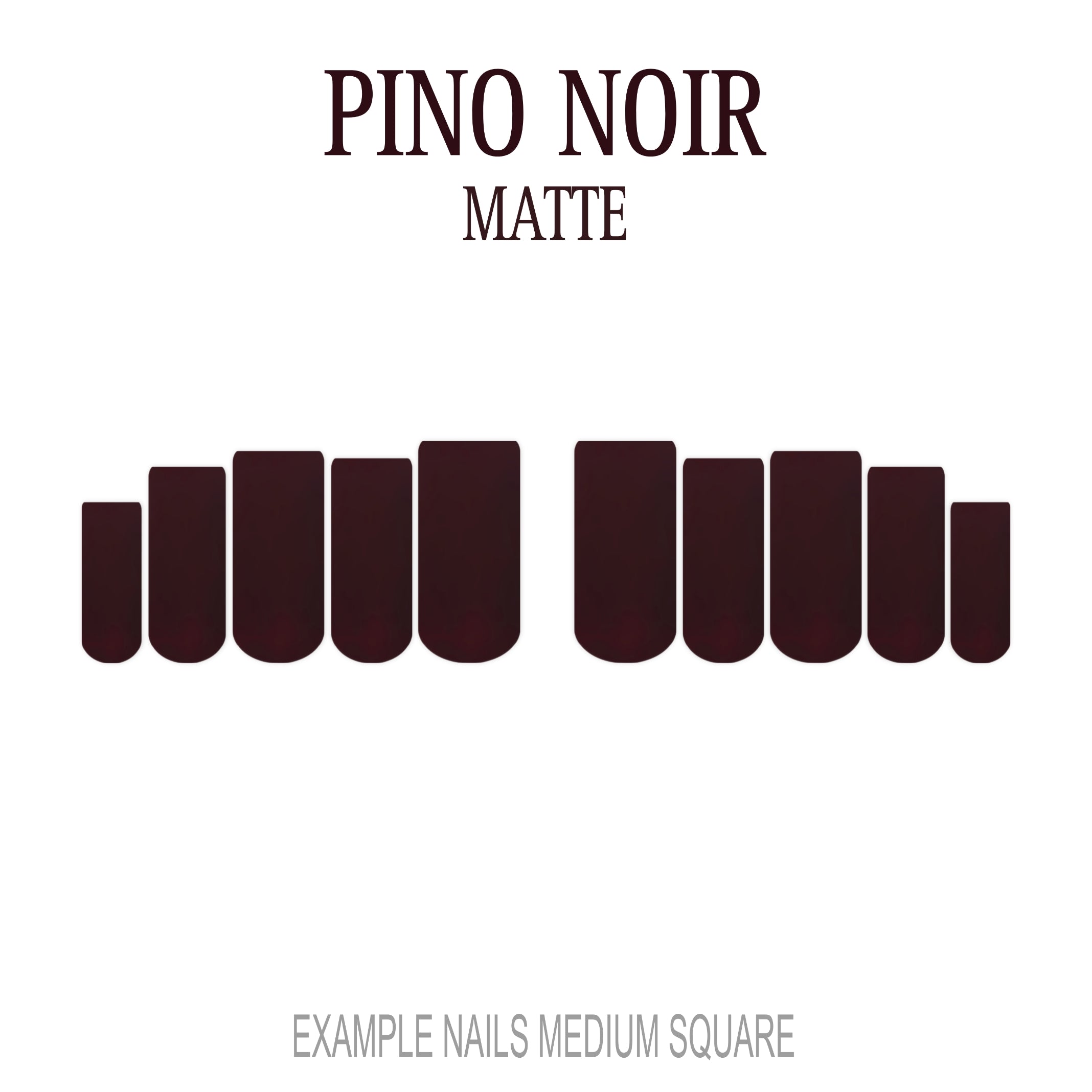 Pinot Noir burgundy red press-on nails