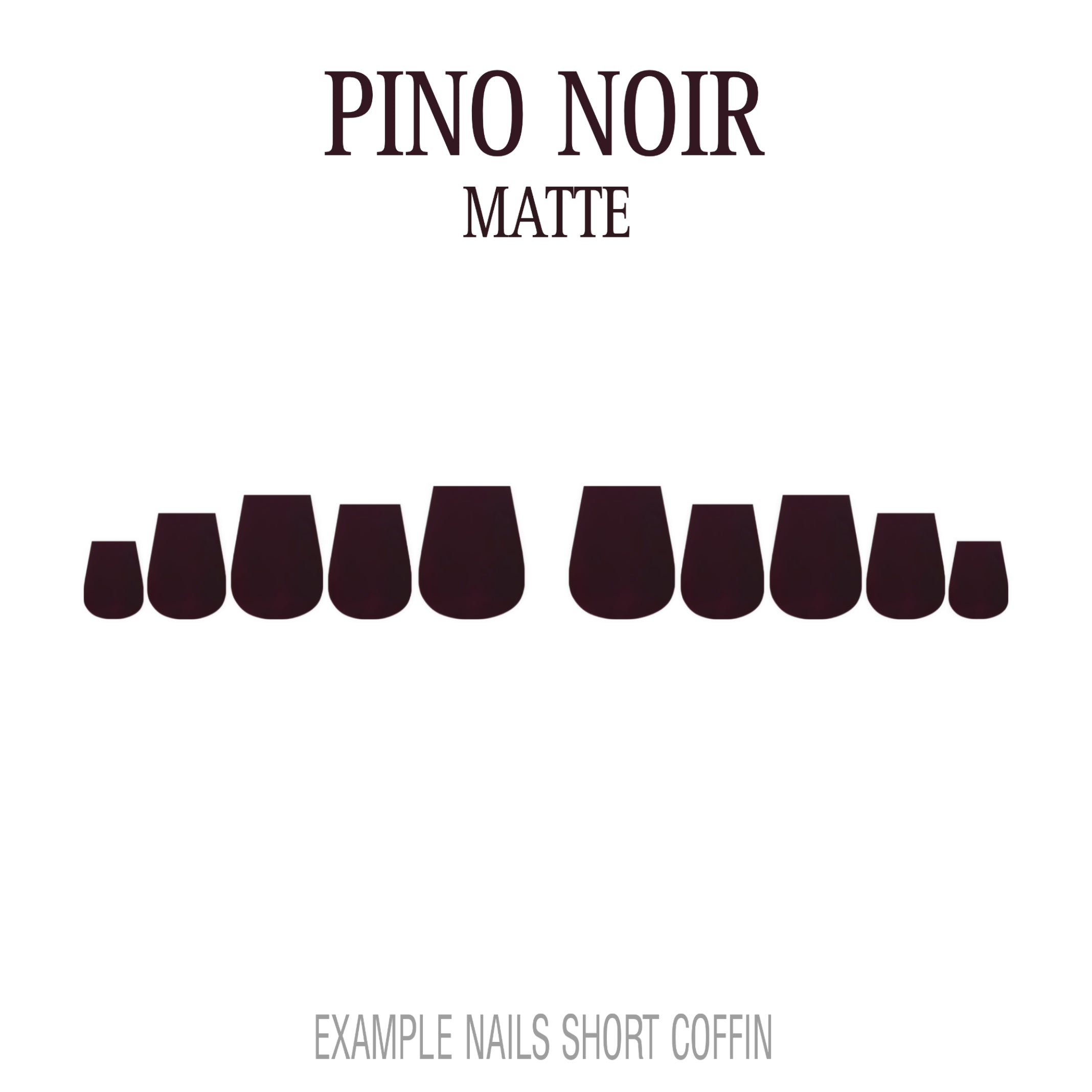 Pinot Noir burgundy red press-on nails