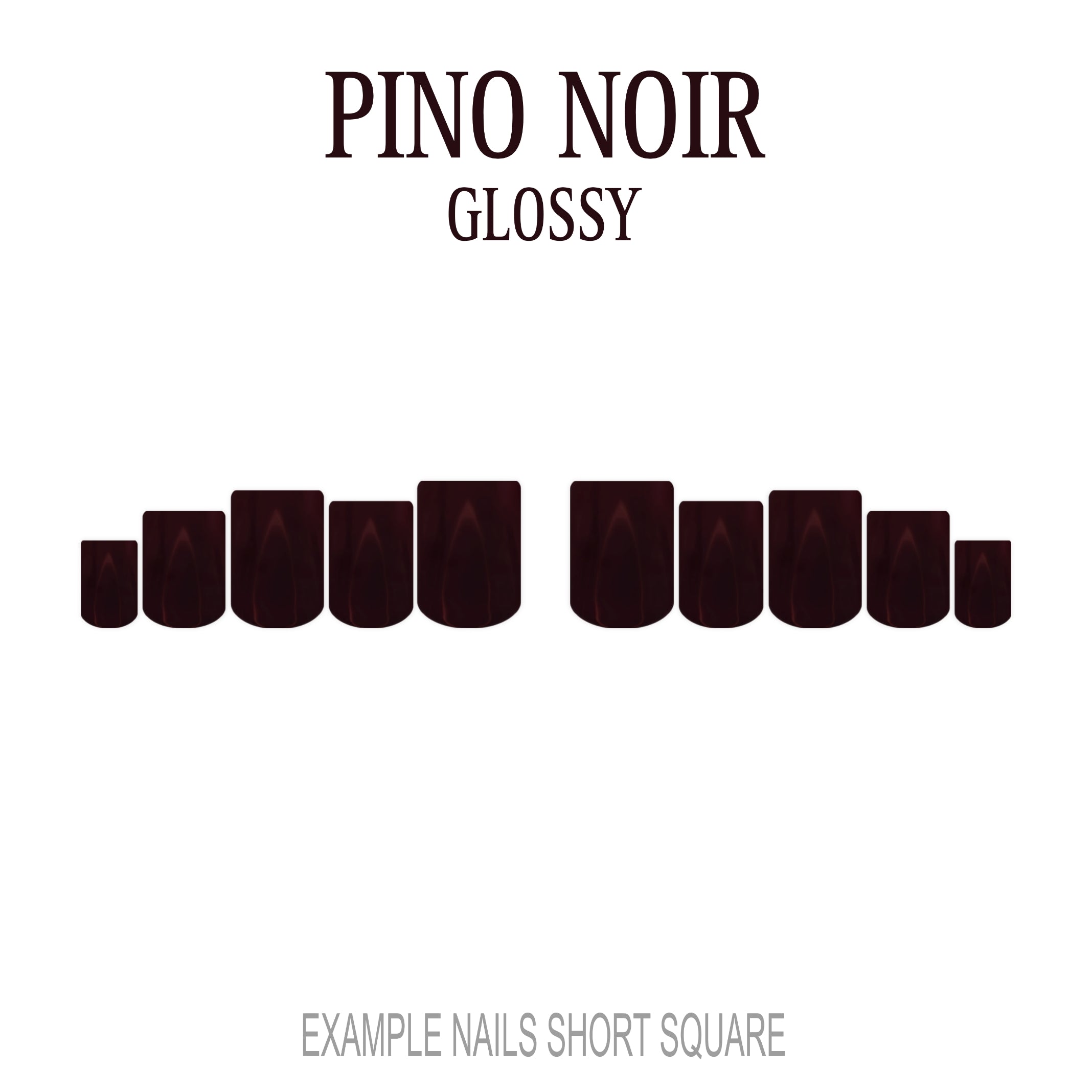 Pinot Noir burgundy red press-on nails