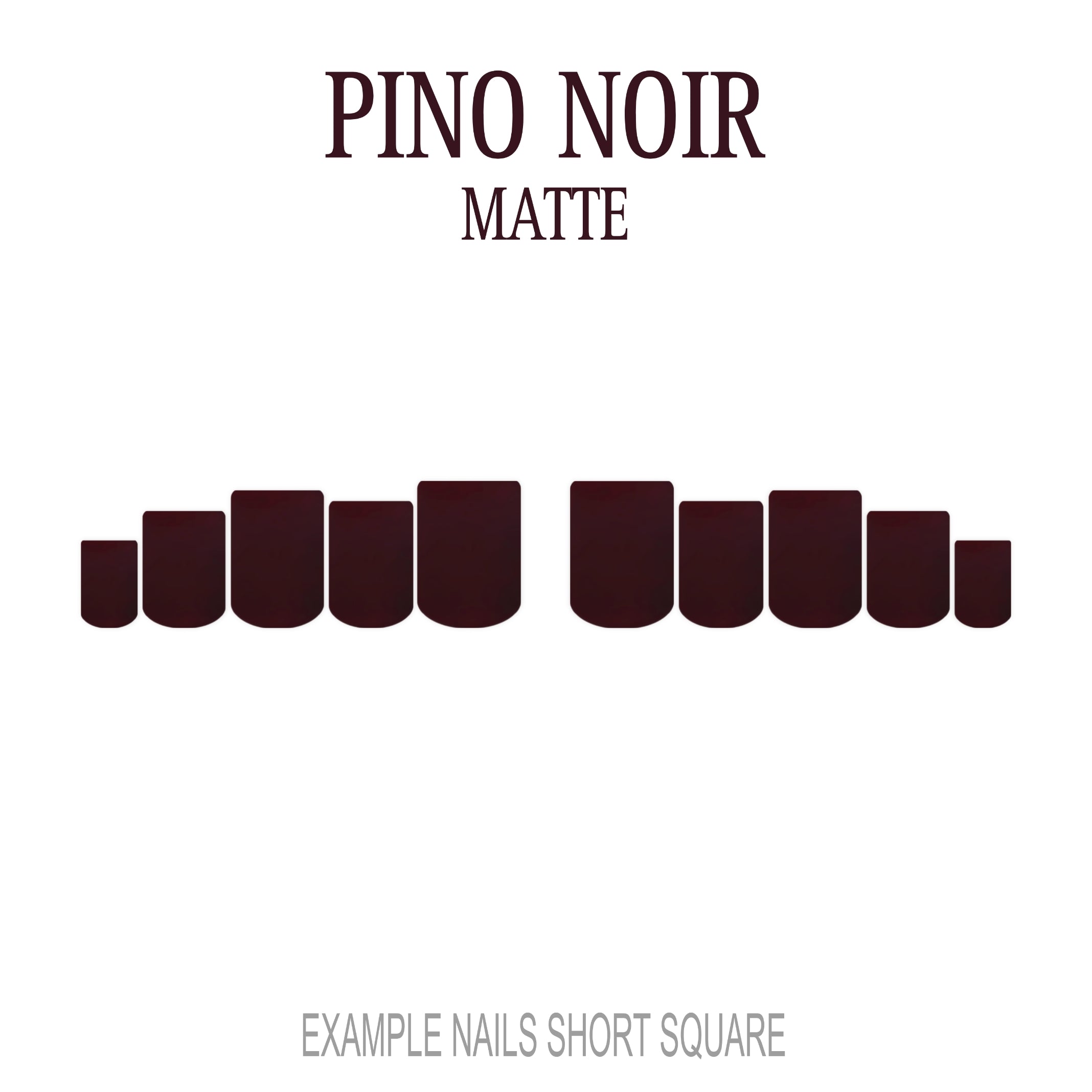 Pinot Noir burgundy red press-on nails