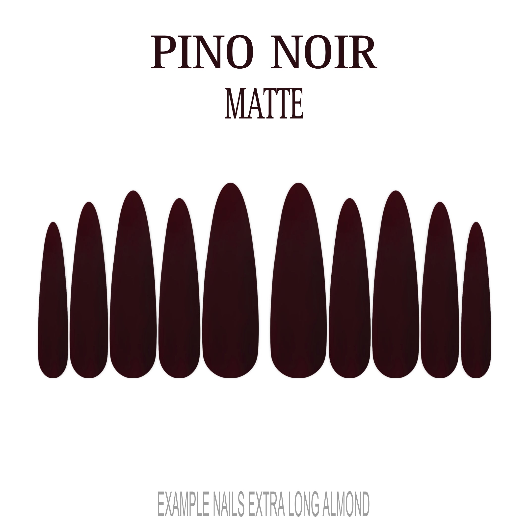 Pinot Noir burgundy red press-on nails