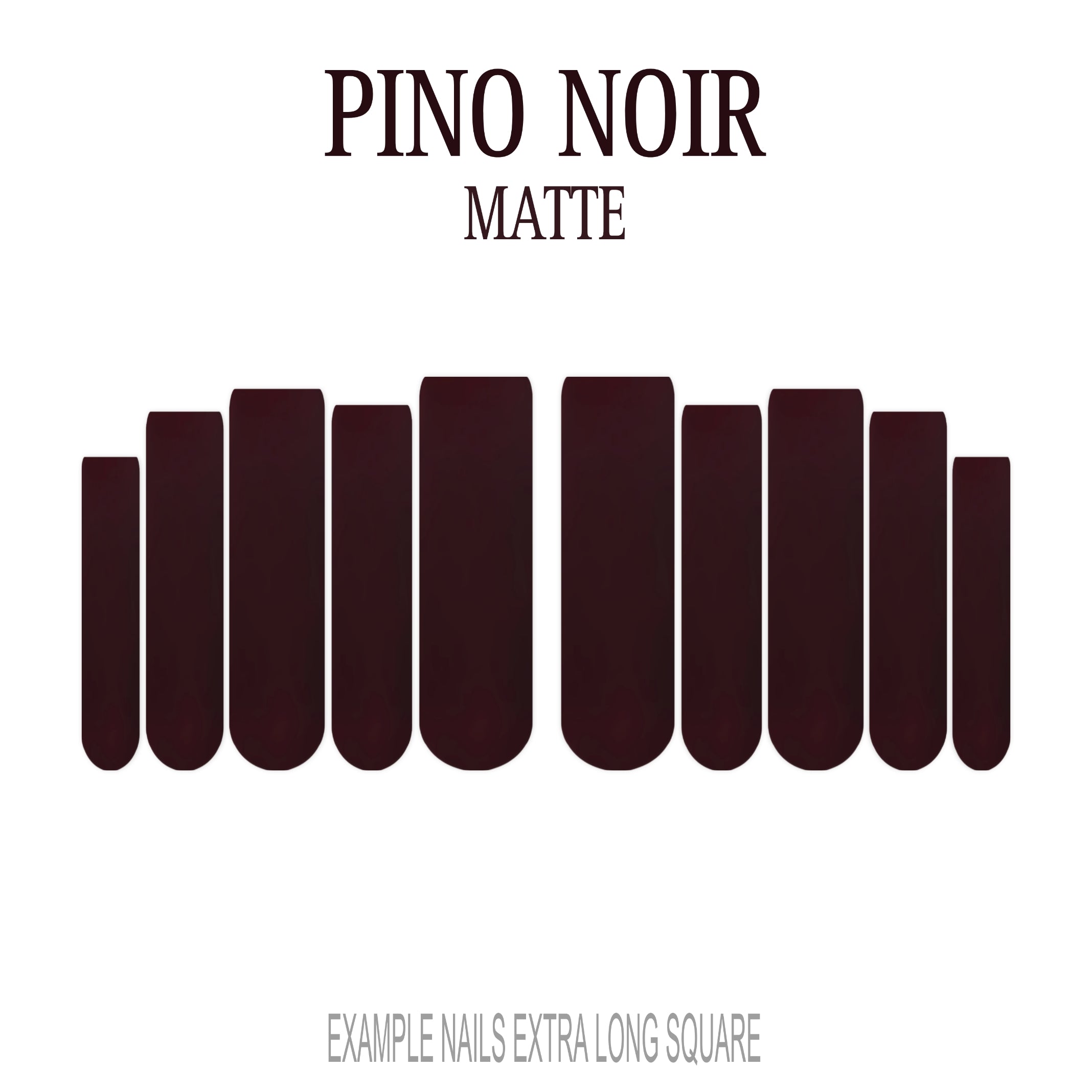 Pinot Noir burgundy red press-on nails