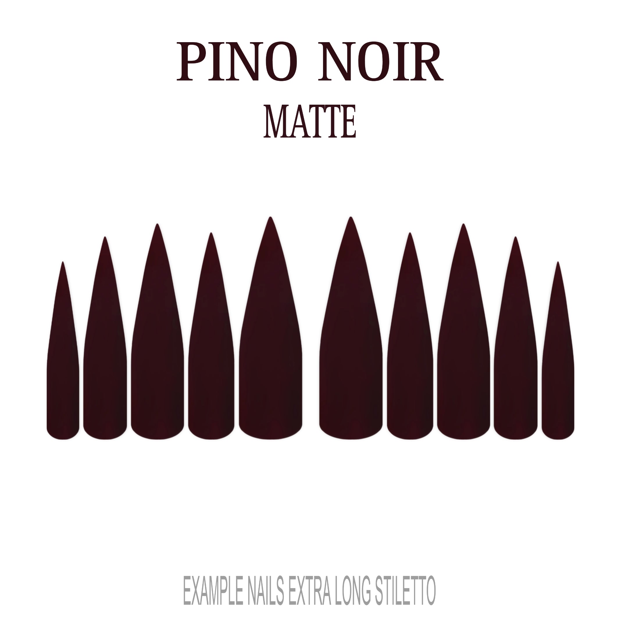 Pinot Noir burgundy red press-on nails