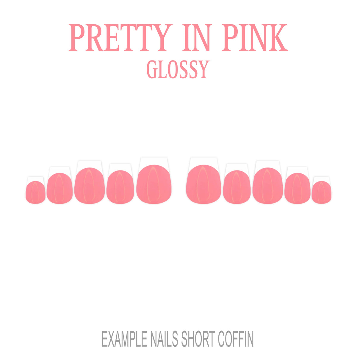 Pretty in Pink French tip press-on nails