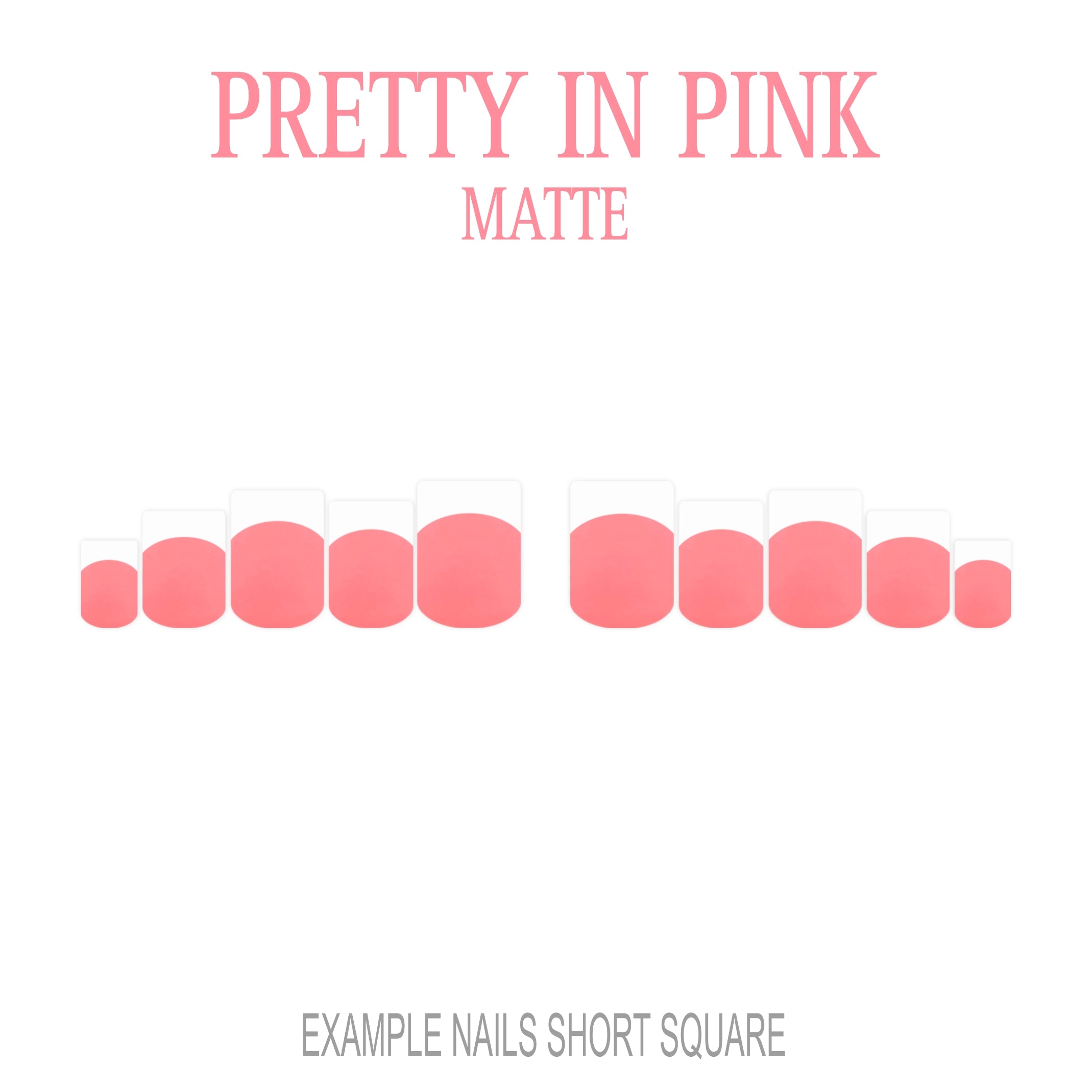 Pretty in Pink French tip press-on nails