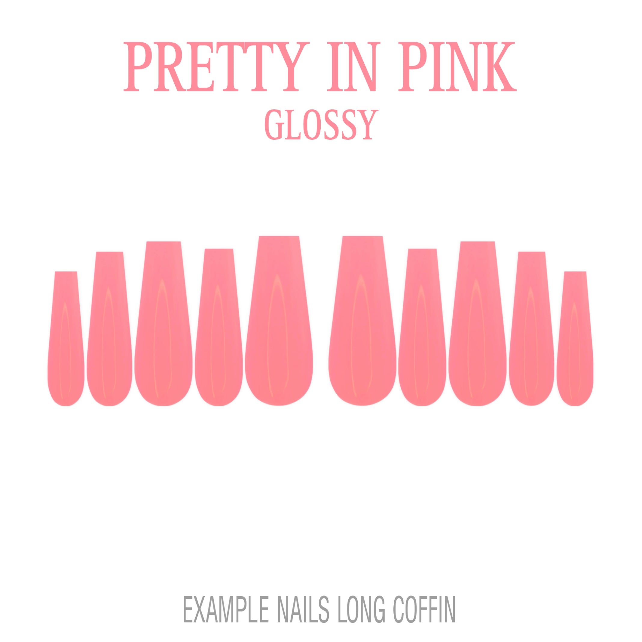 Pretty in Pink pink press-on nails