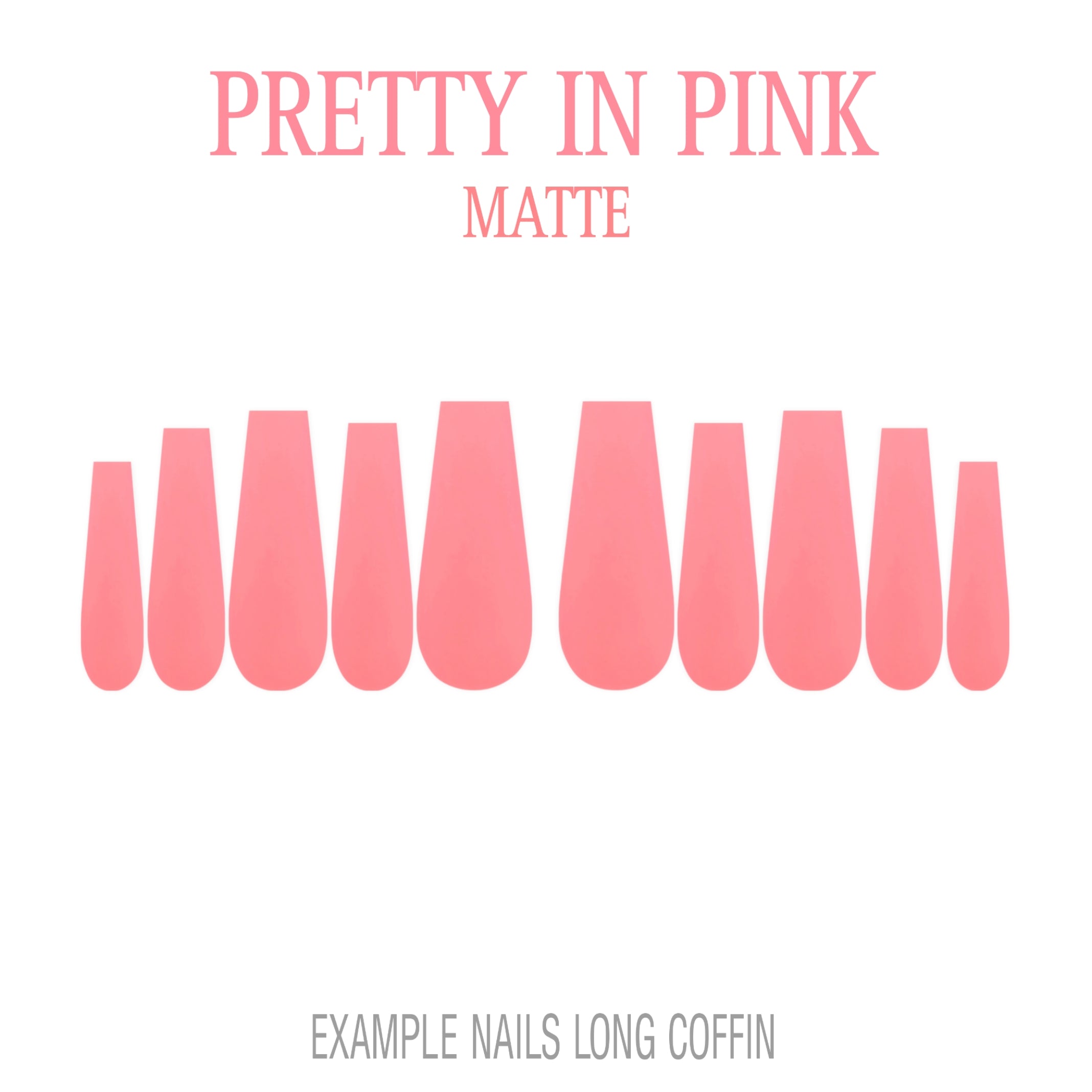 Pretty in Pink pink press-on nails