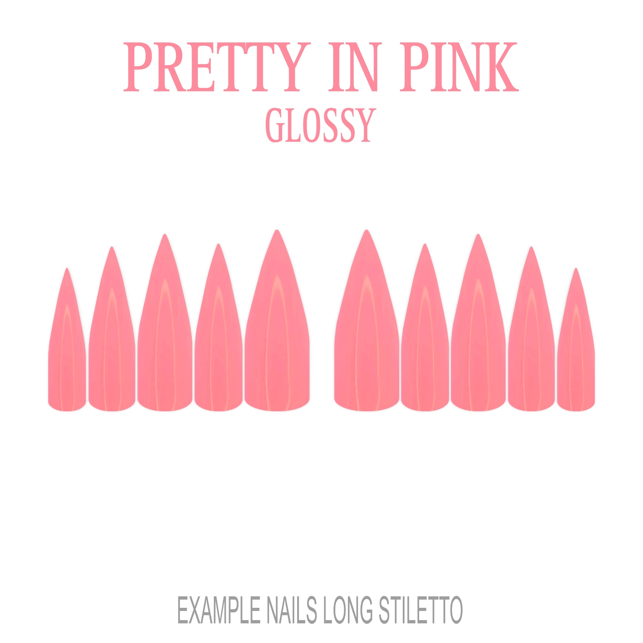 Pretty in Pink pink press-on nails