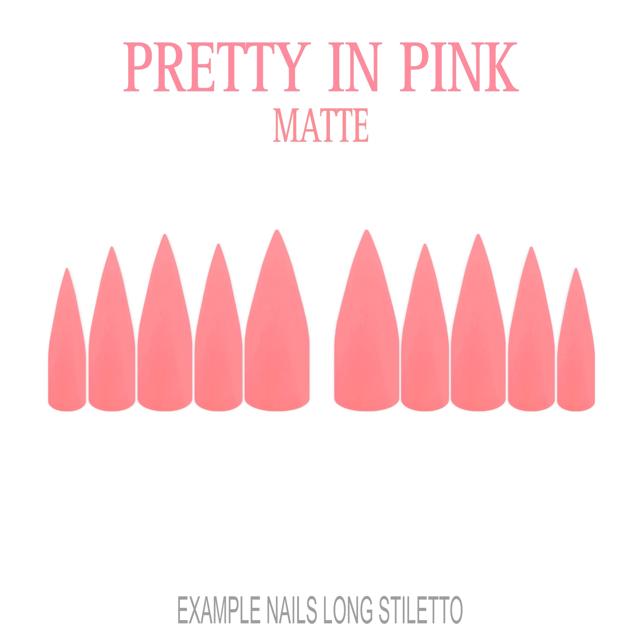 Pretty in Pink pink press-on nails