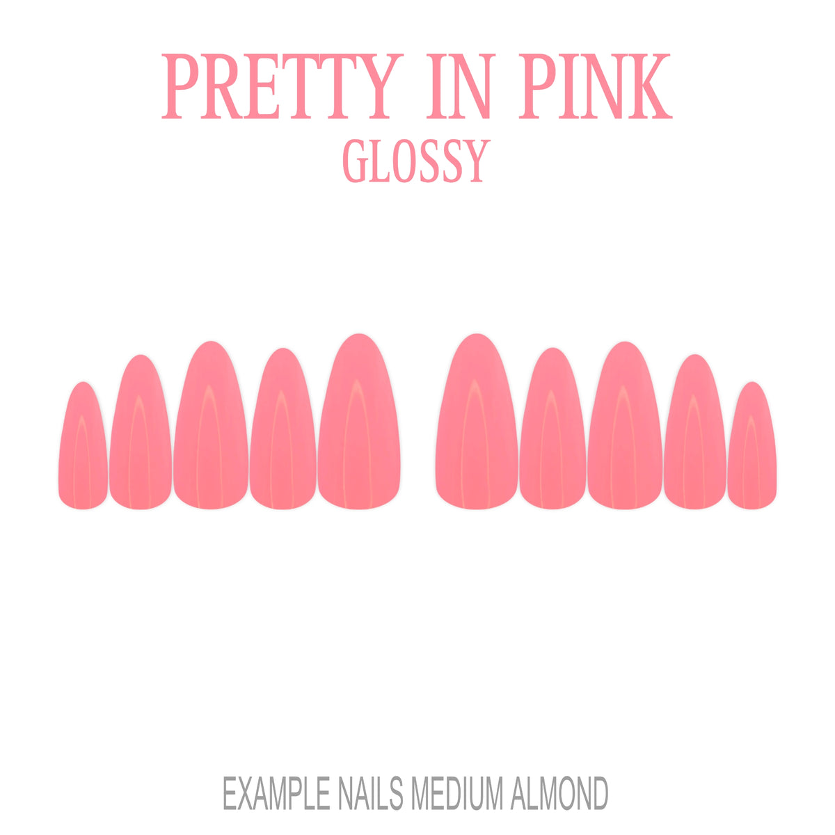 Pretty in Pink pink press-on nails