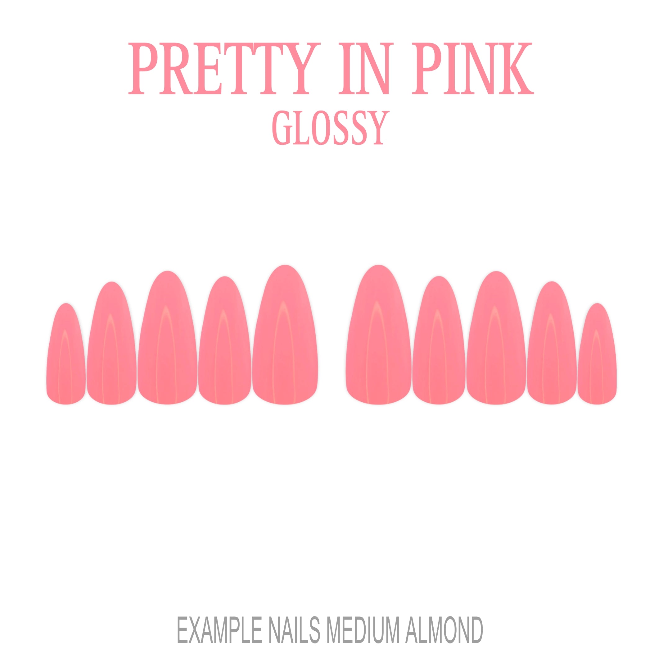 Pretty in Pink pink press-on nails