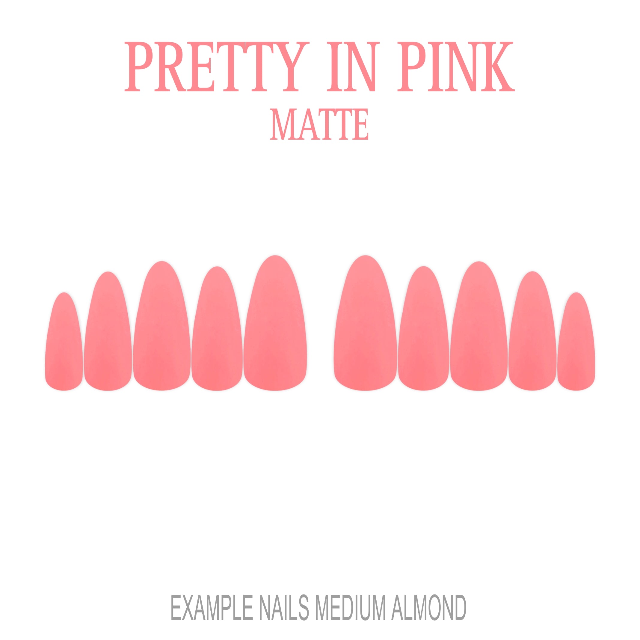 Pretty in Pink pink press-on nails