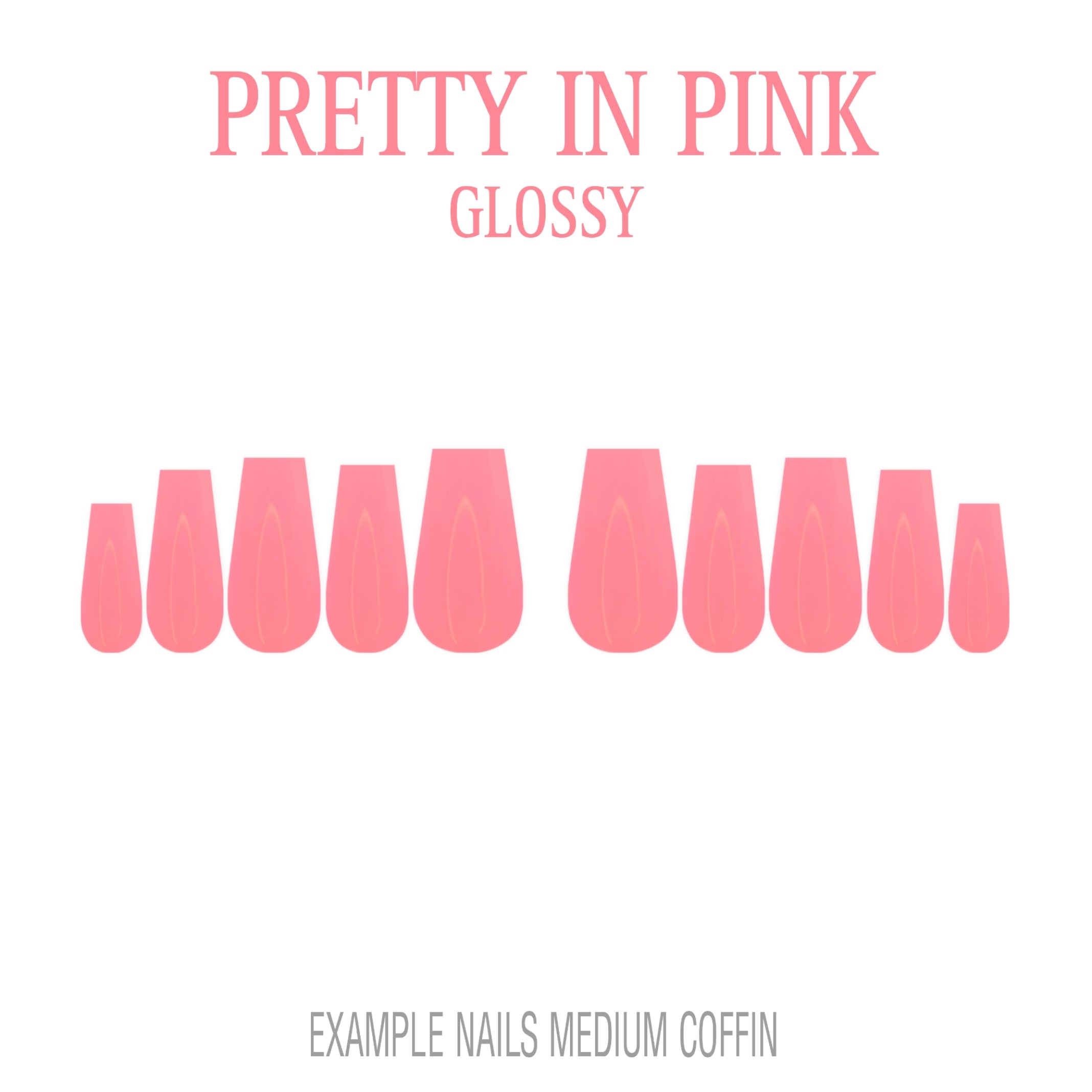 Pretty in Pink pink press-on nails