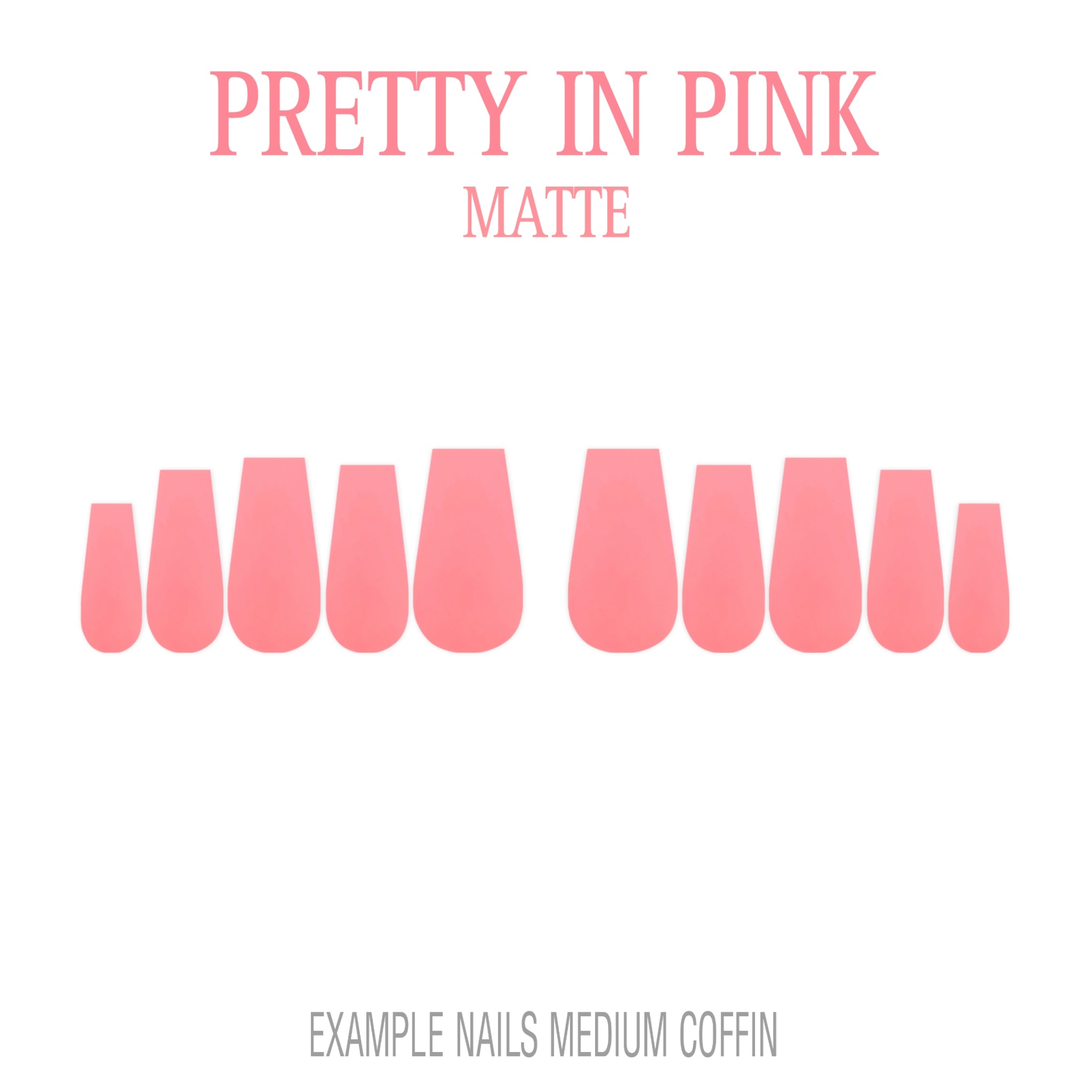 Pretty in Pink pink press-on nails