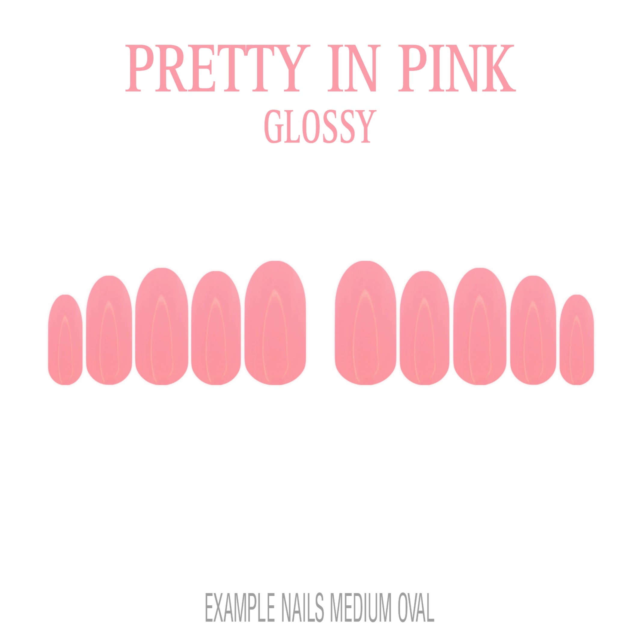 Pretty in Pink pink press-on nails