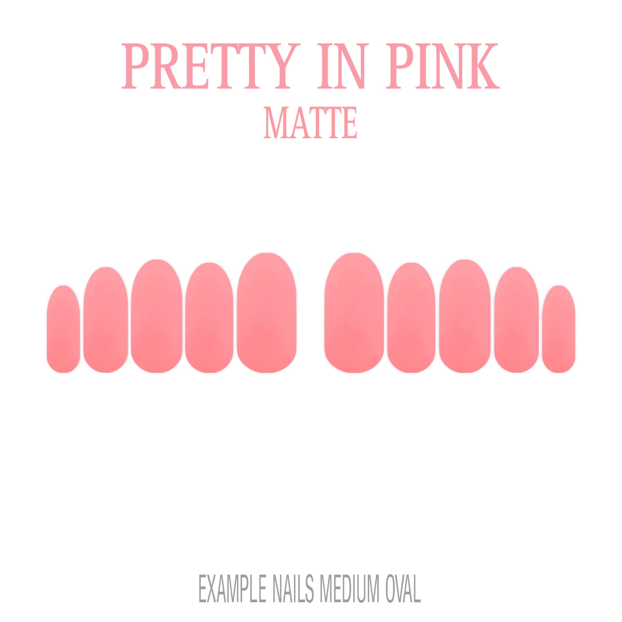 Pretty in Pink pink press-on nails