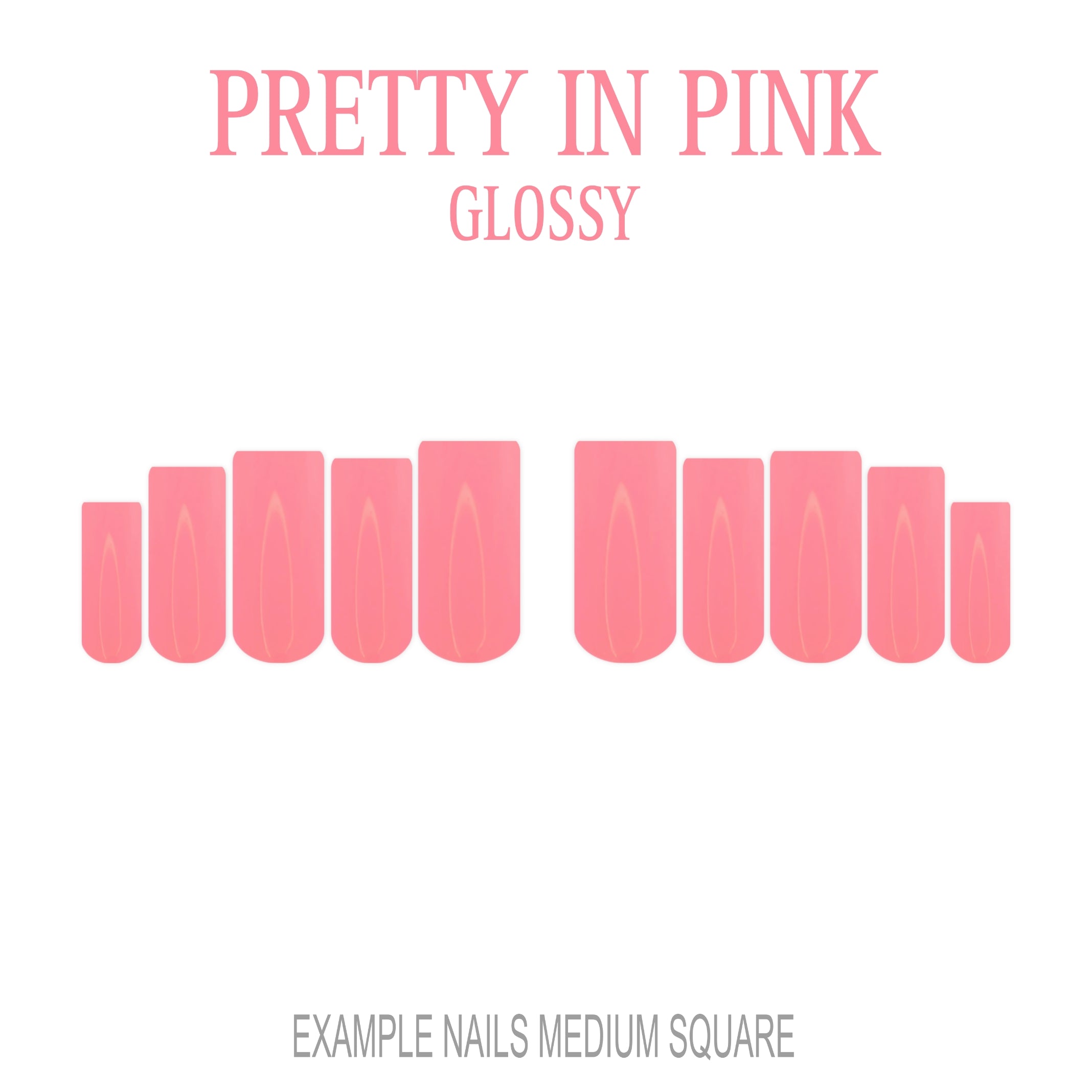 Pretty in Pink pink press-on nails