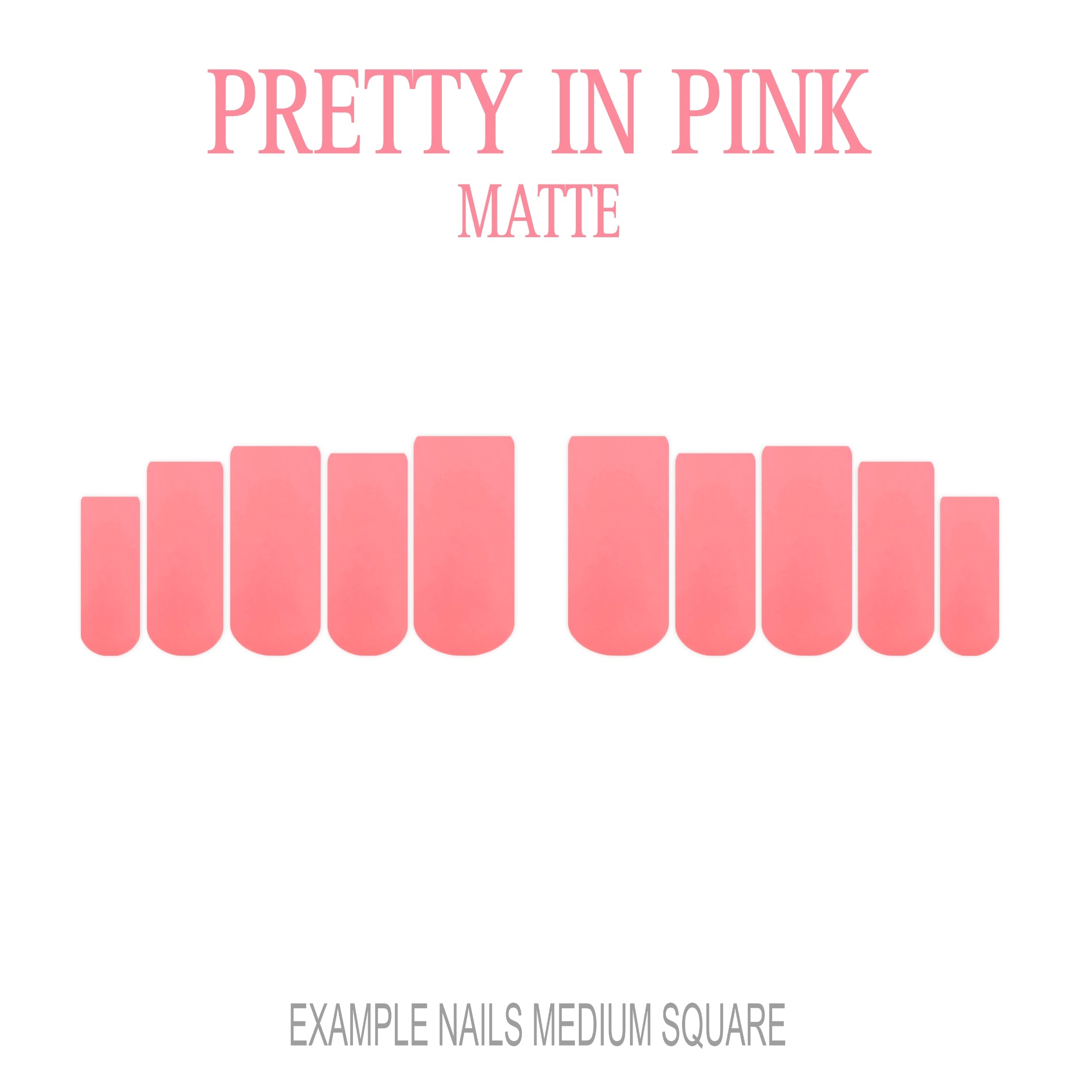 Pretty in Pink pink press-on nails