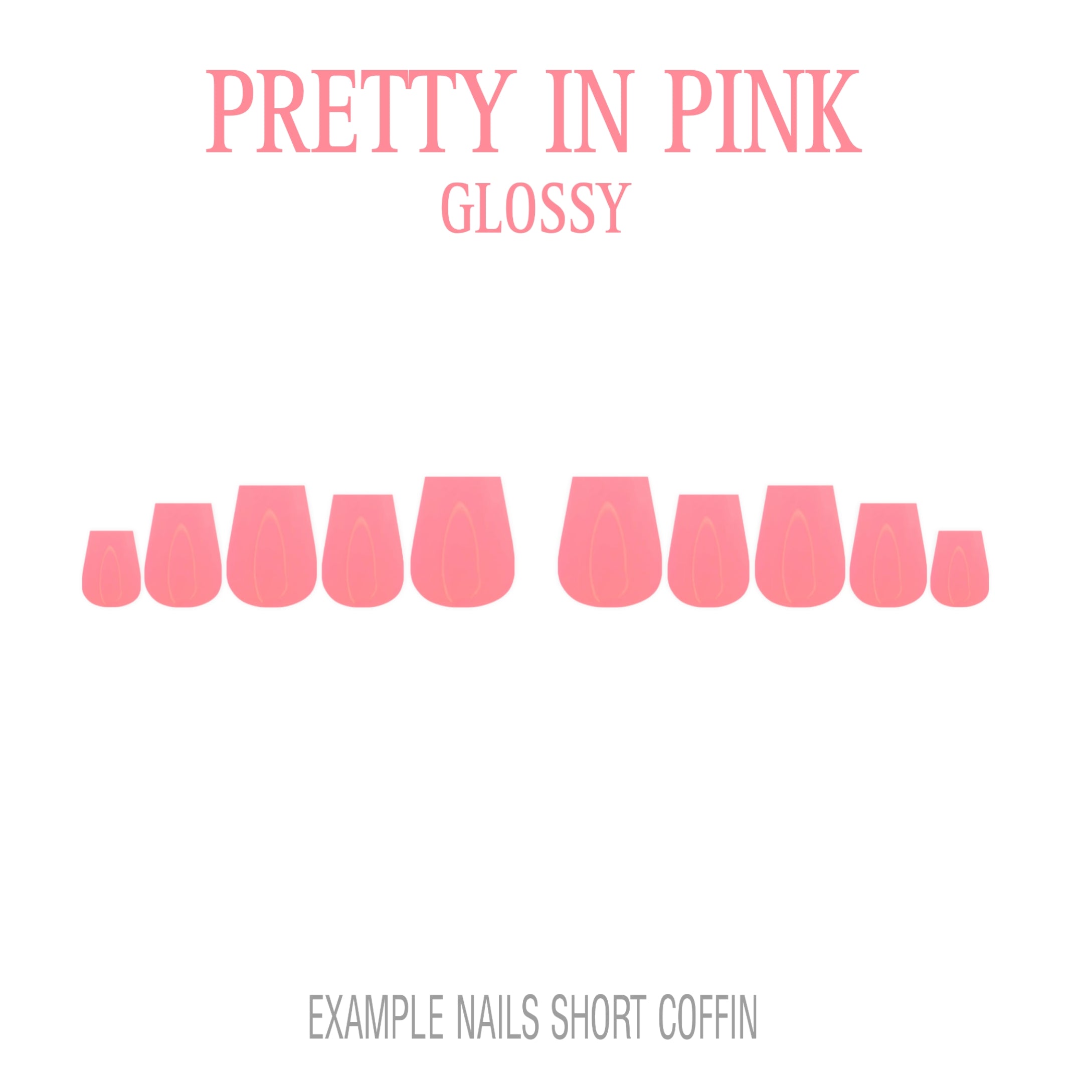 Pretty in Pink pink press-on nails