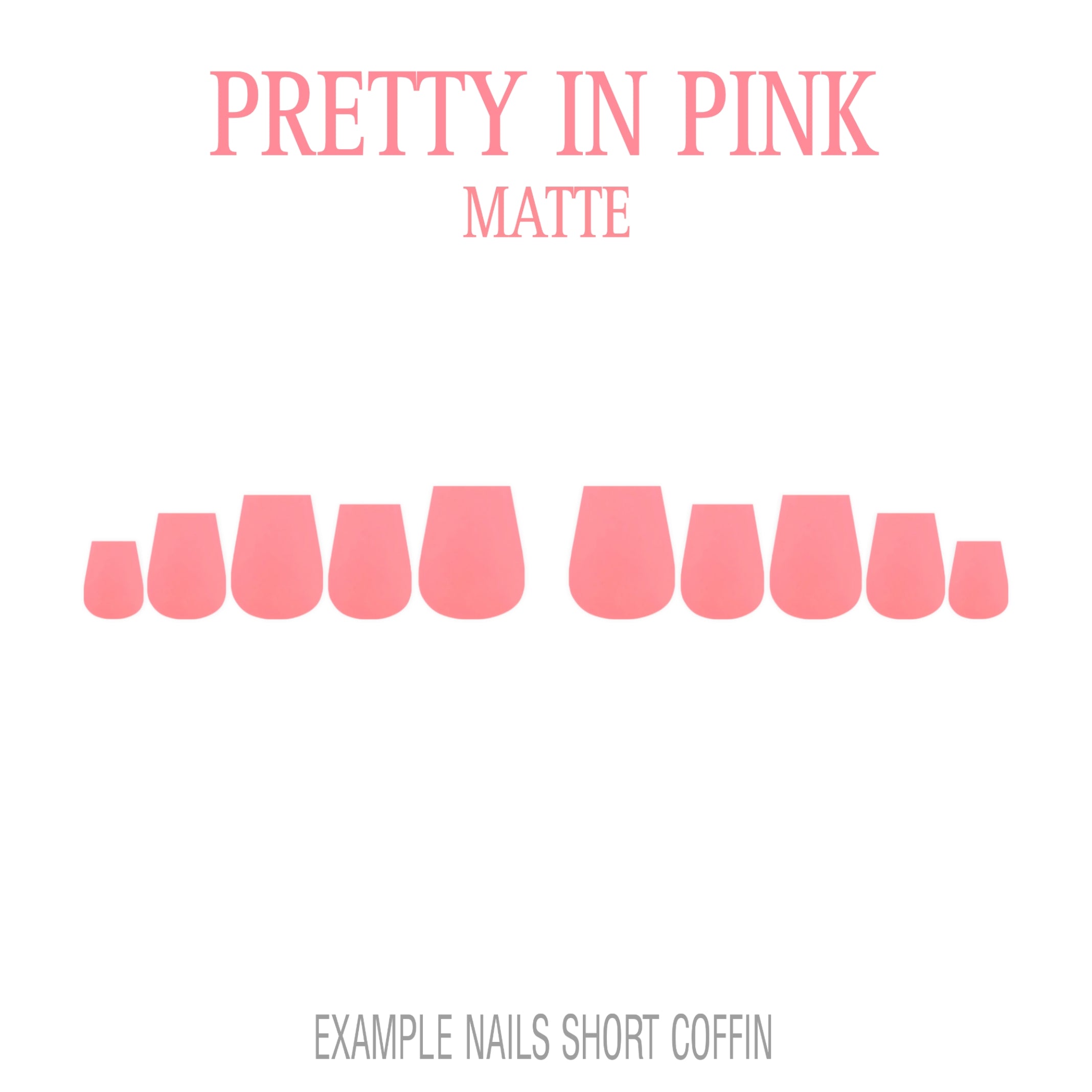 Pretty in Pink pink press-on nails