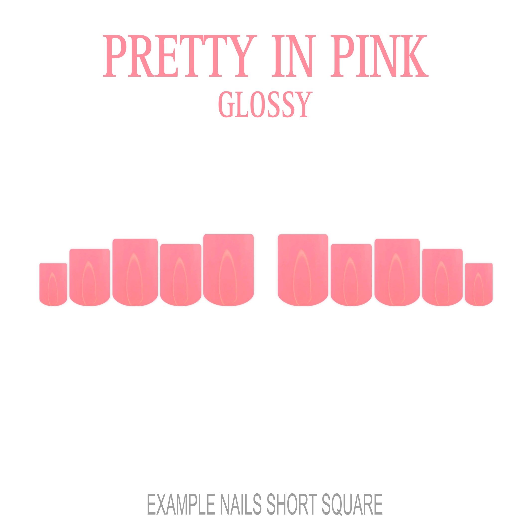 Pretty in Pink pink press-on nails