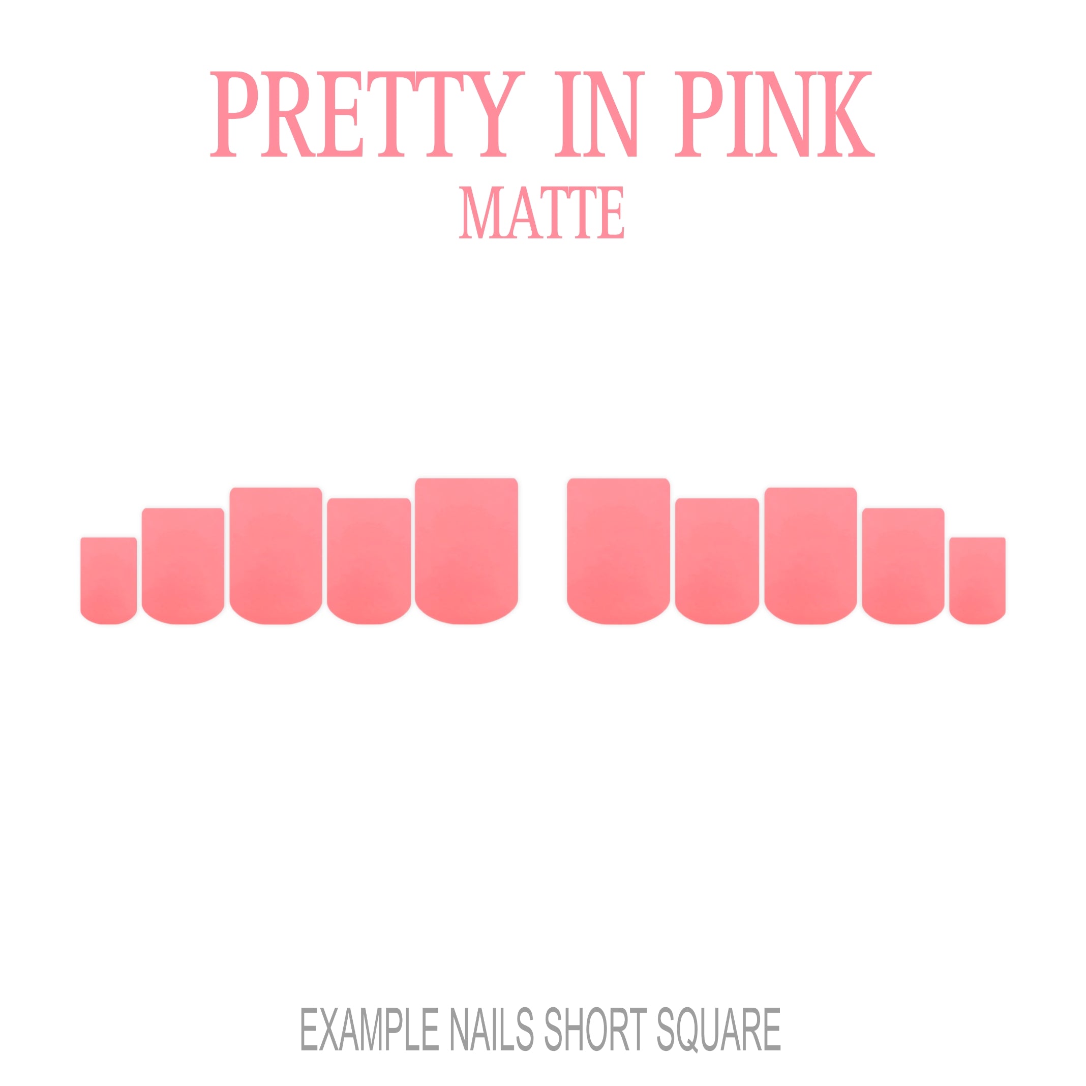 Pretty in Pink pink press-on nails