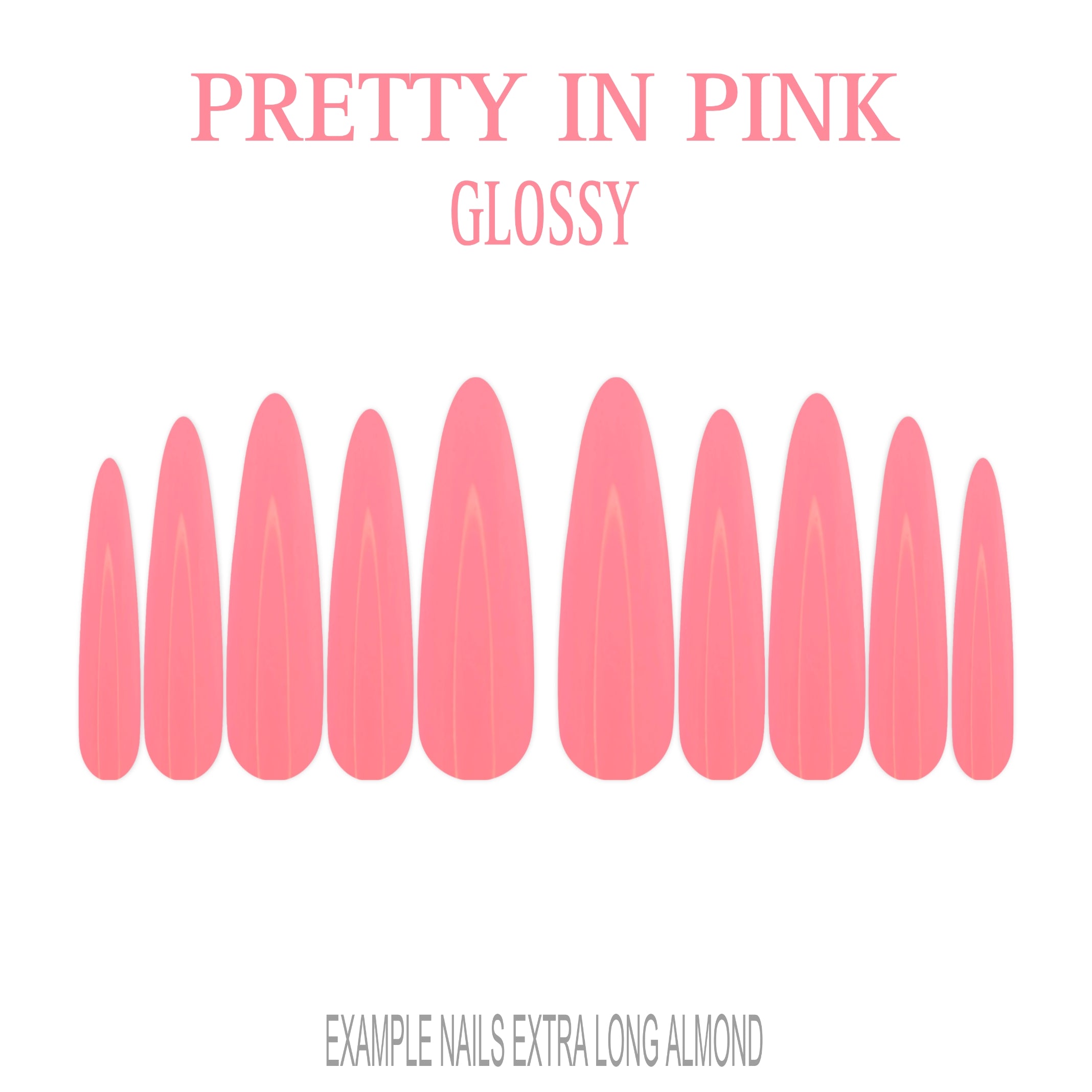 Pretty in Pink pink press-on nails