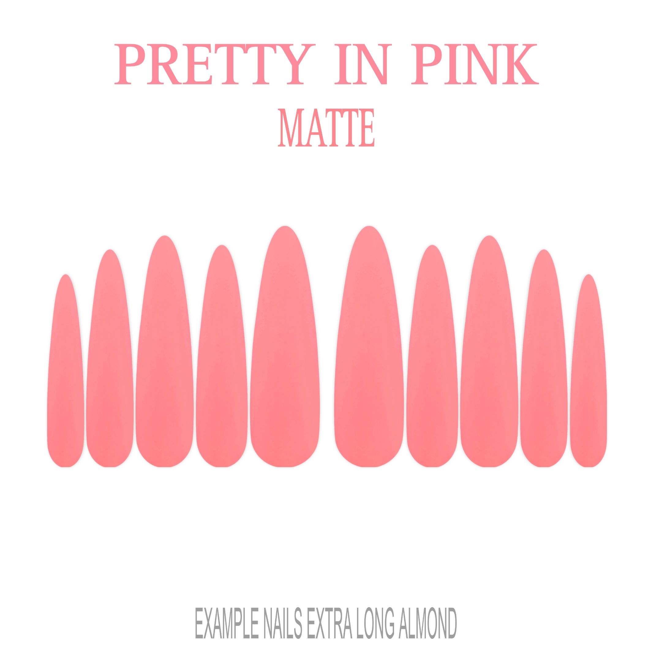 Pretty in Pink pink press-on nails