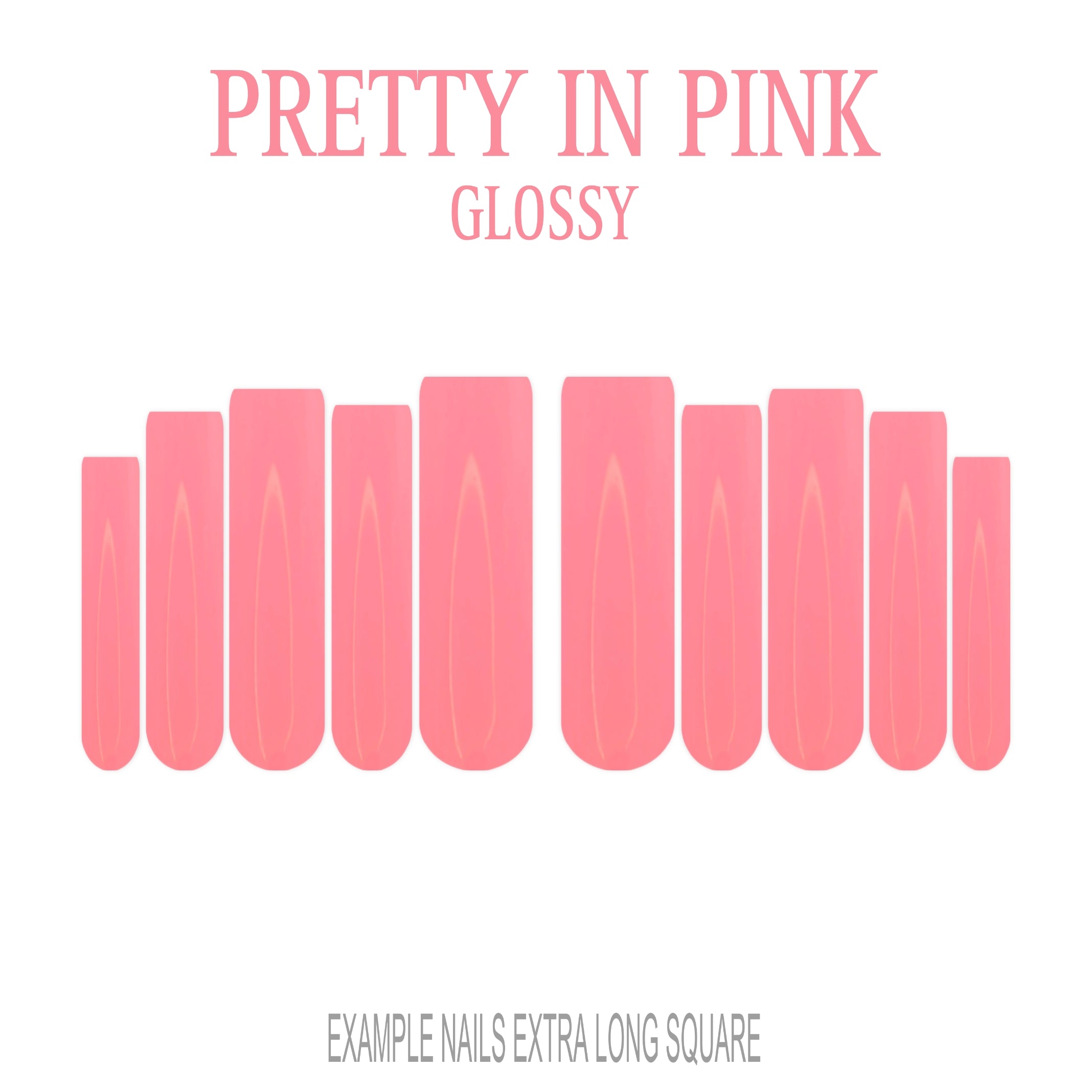 Pretty in Pink pink press-on nails