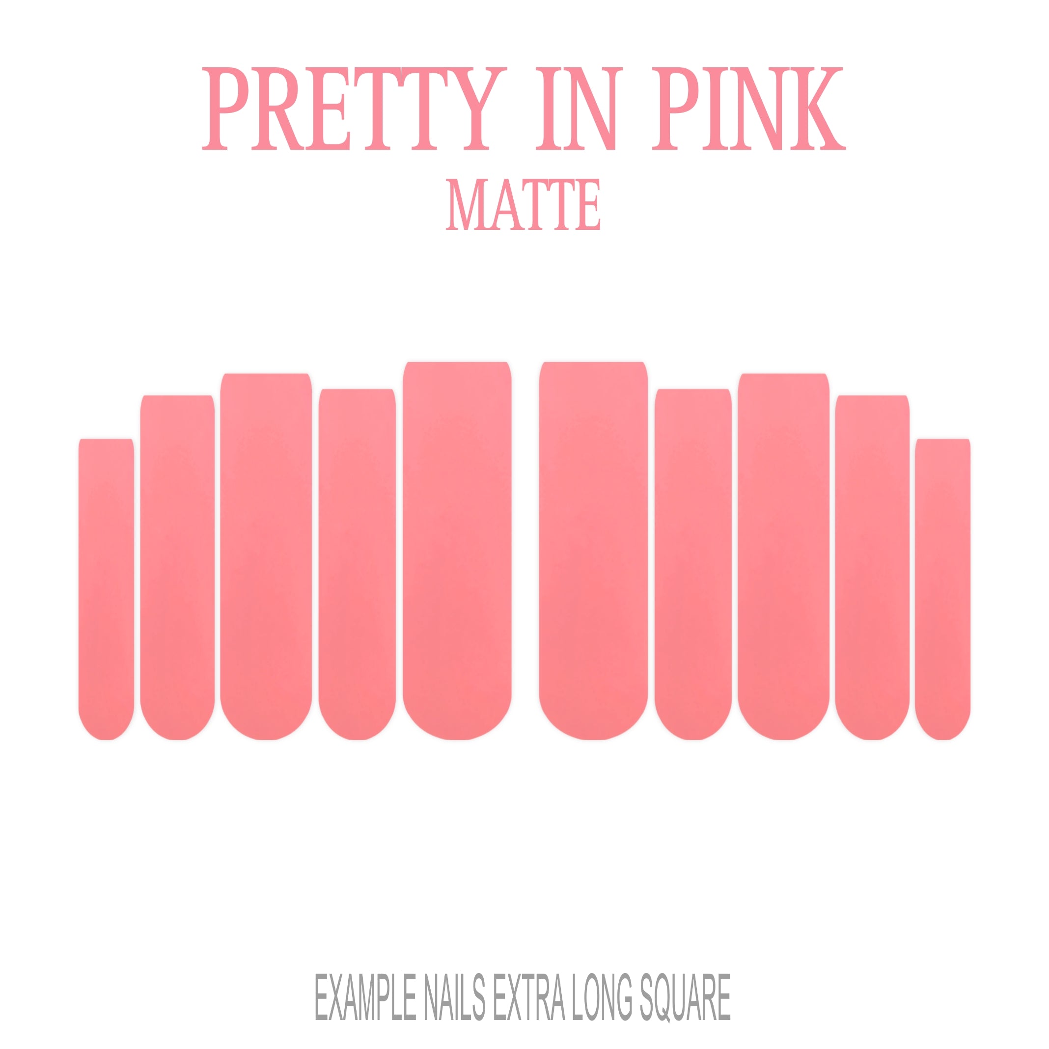 Pretty in Pink pink press-on nails