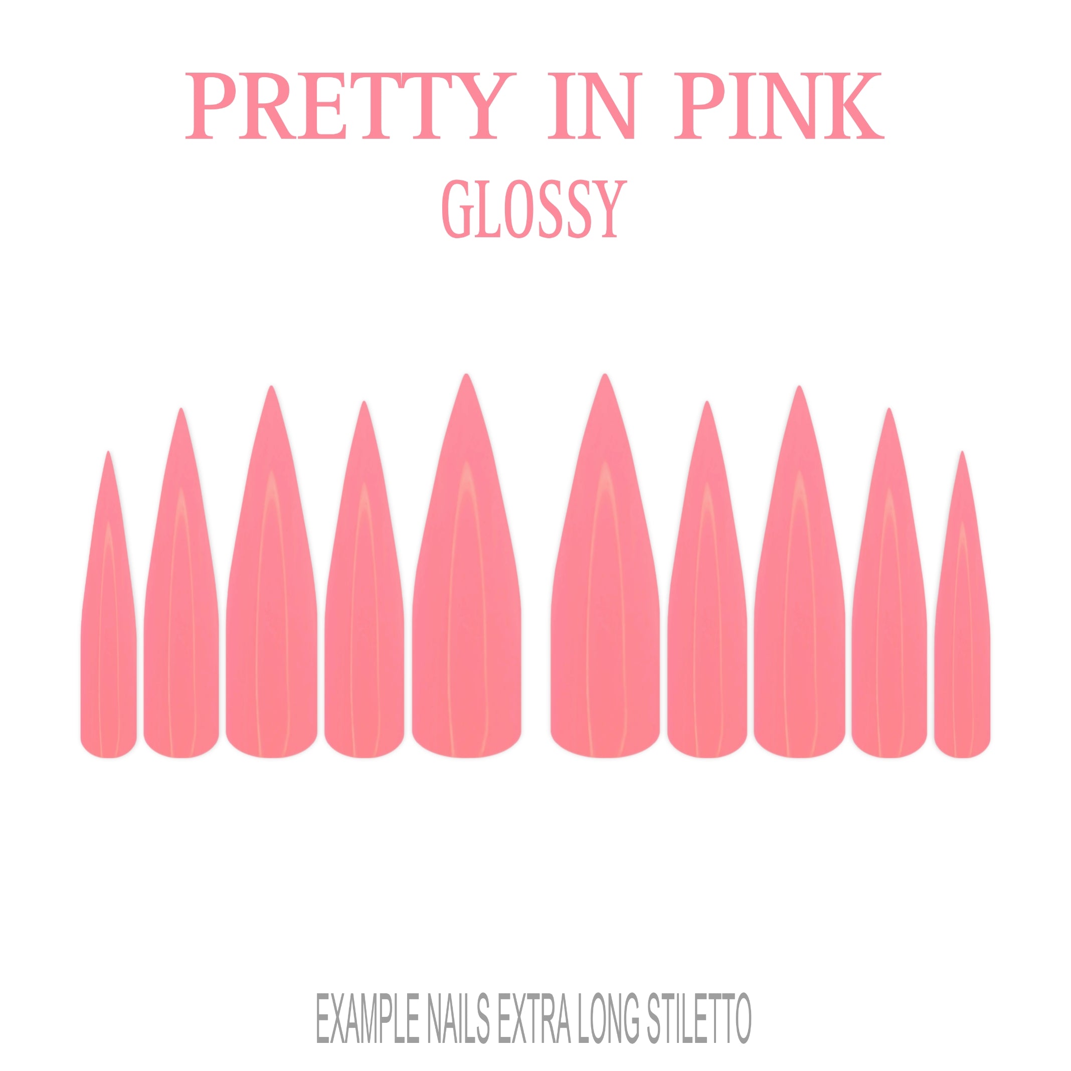 Pretty in Pink pink press-on nails