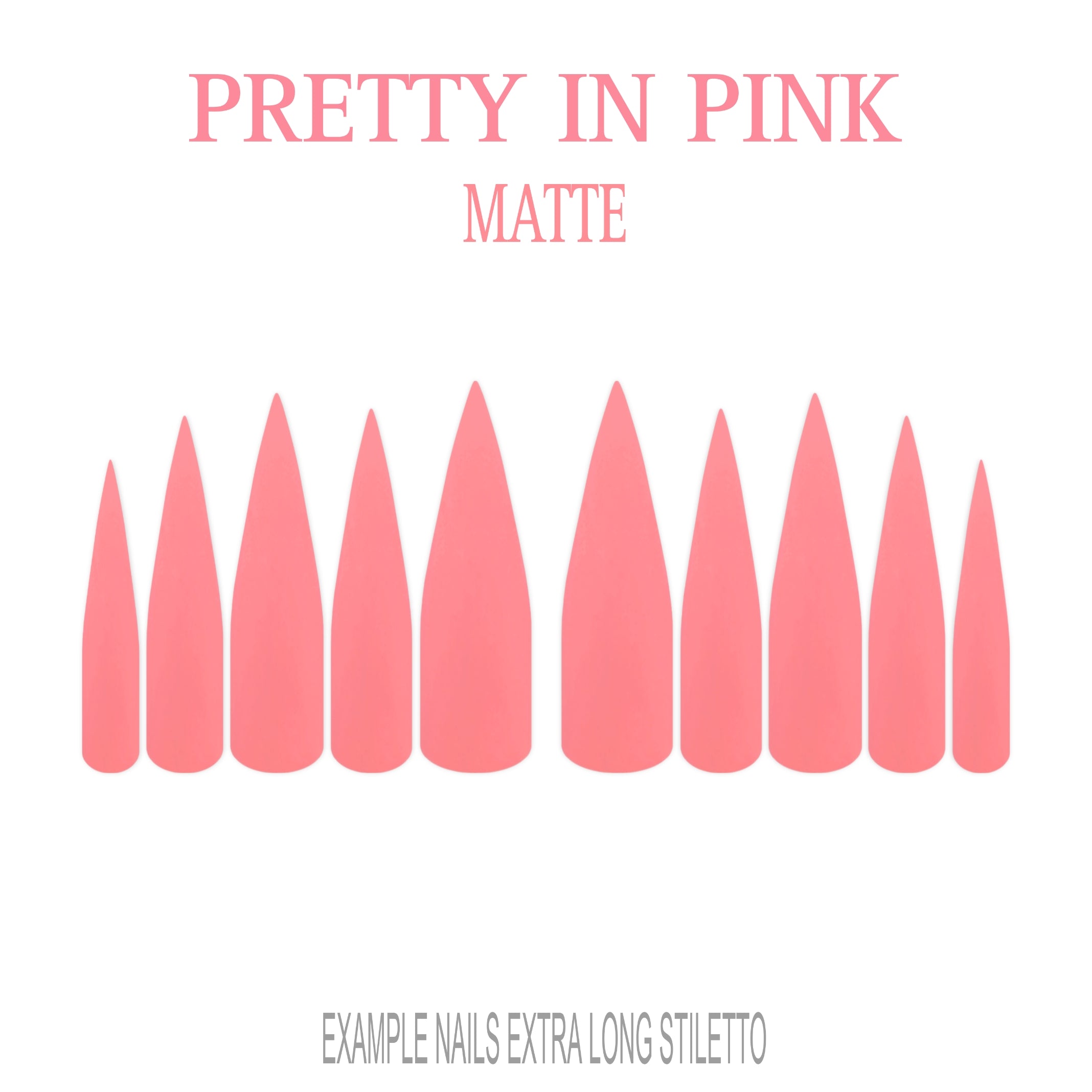 Pretty in Pink pink press-on nails