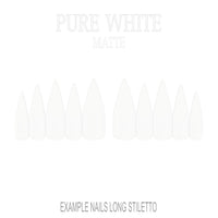 Pure White white press-on nails