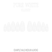 Pure White white press-on nails