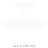 Pure White white press-on nails