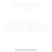 Pure White white press-on nails