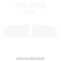 Pure White white press-on nails