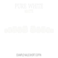 Pure White white press-on nails
