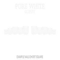 Pure White white press-on nails