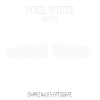 Pure White white press-on nails