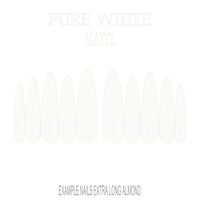 Pure White white press-on nails