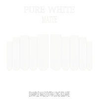 Pure White white press-on nails