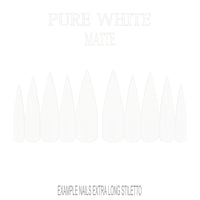 Pure White white press-on nails