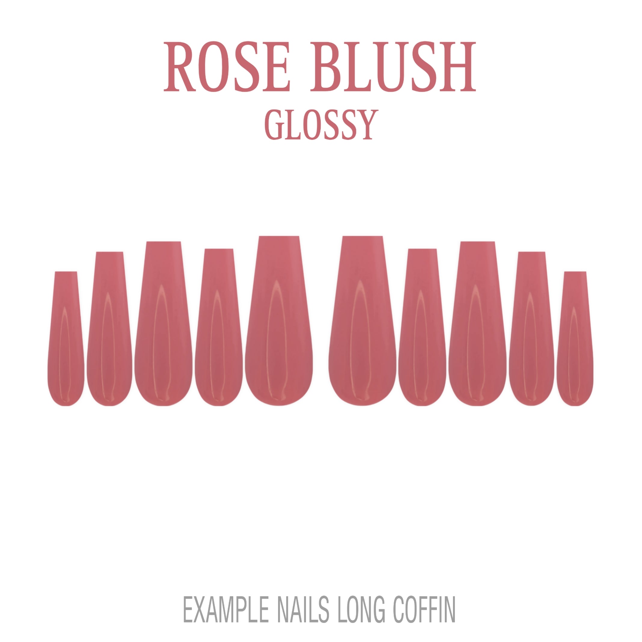 Rose Blush pink press-on nails