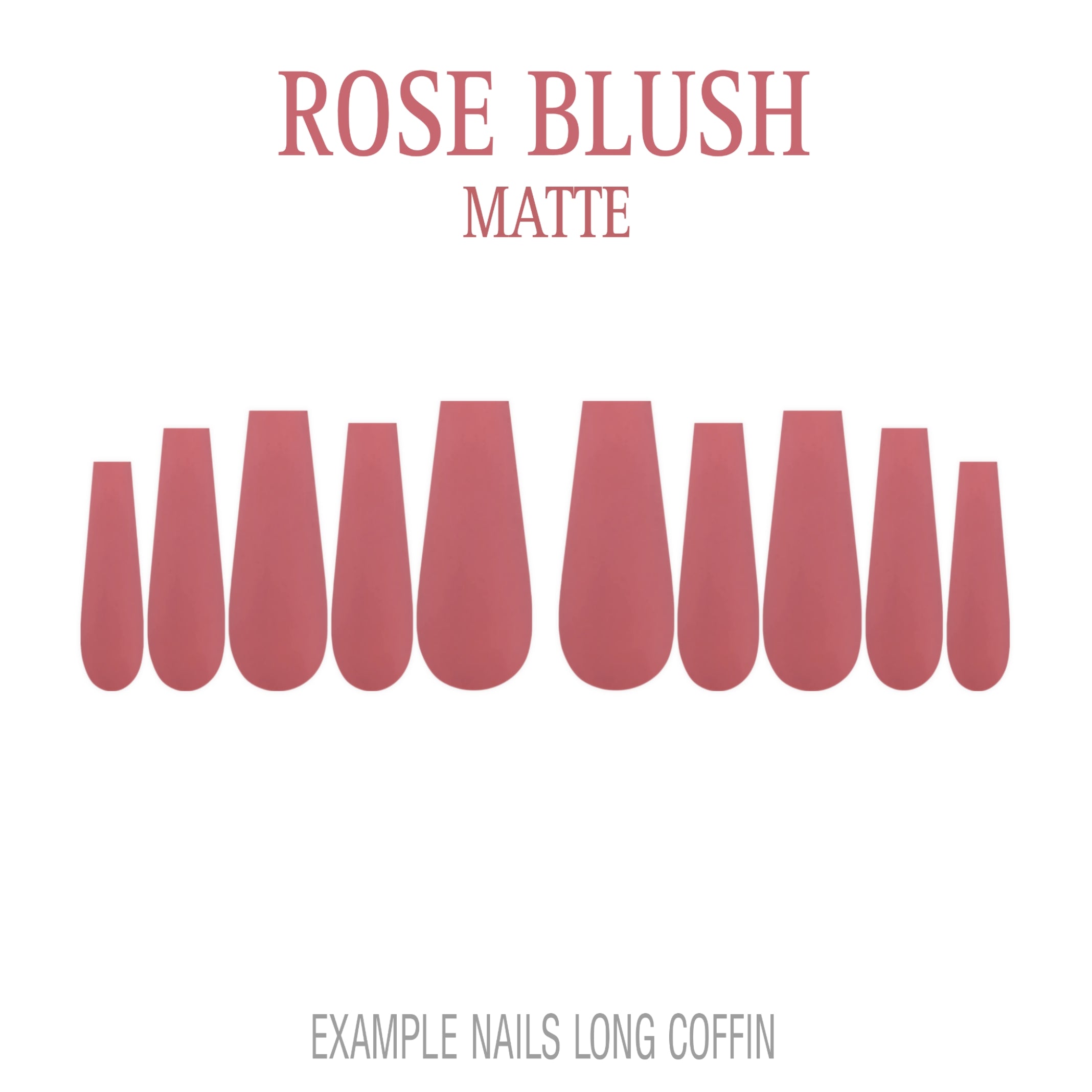 Rose Blush pink press-on nails