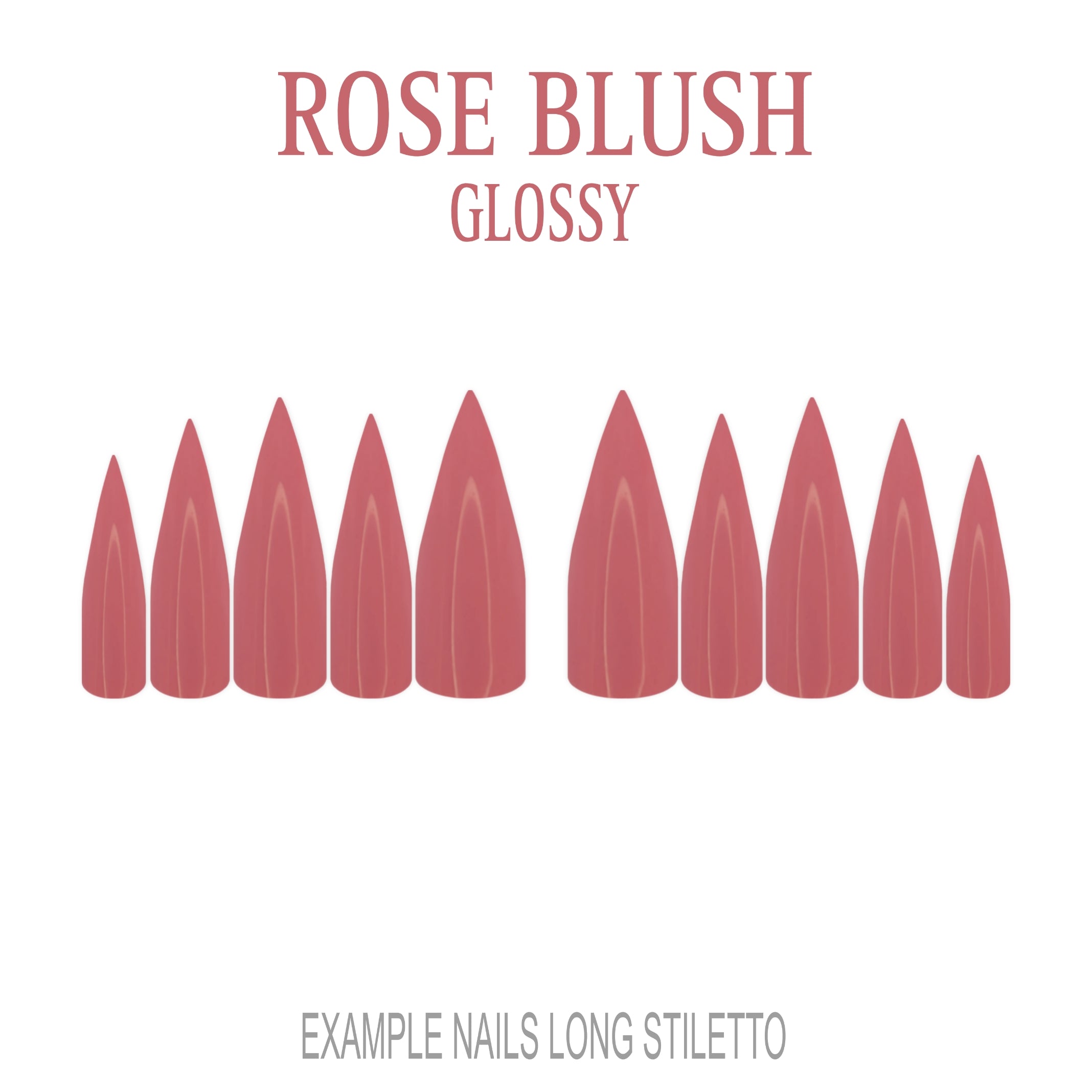 Rose Blush pink press-on nails