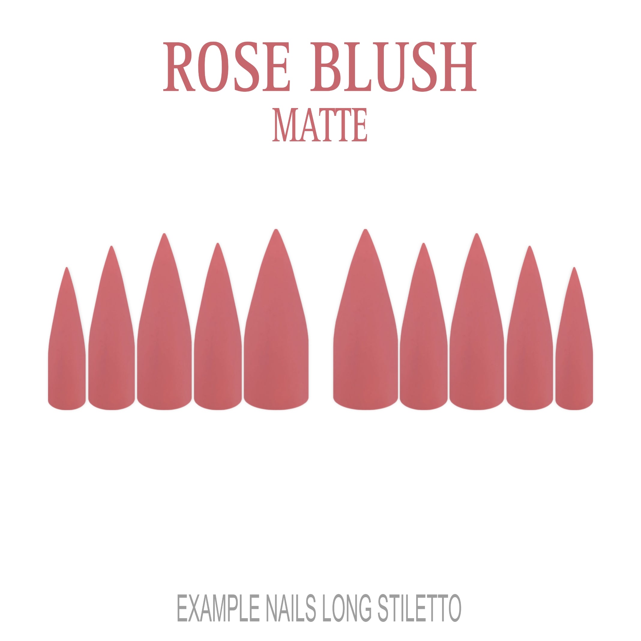 Rose Blush pink press-on nails